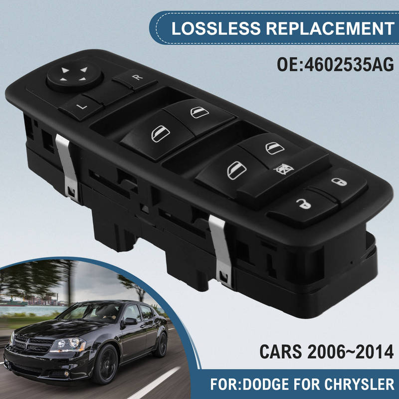 Reliable-Power Master Window Switch Lifter Button For Dodge Caravan Grand Caravan Journey 2006-2014 4602535AF 4602535AG 4602535A