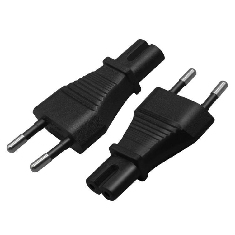 EU 2pin Male Plugs to IEC 320 C5/C7 Adapter Cable EU Power Adaptor Plugs