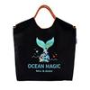 Richhapy Ball Chain Eco Bag Tote Embroidery Large Capacity Shopping Sub Nylon Backpack Commuting School Travel Durable Reusable