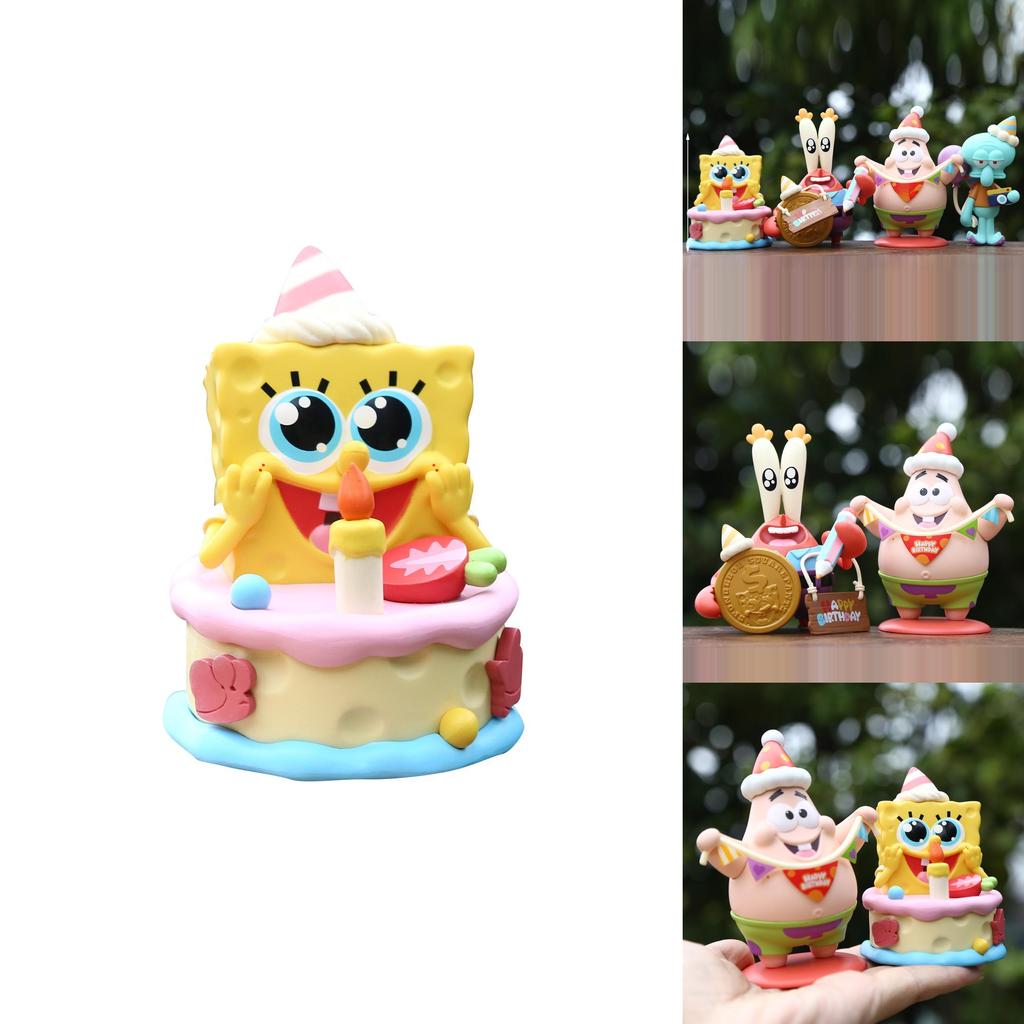 Spongebob Squarepants Pvc Creative Figurine For Birthday Party Decor And Collectors