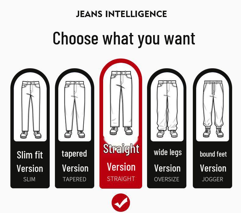 Mingge Herren Lyocell Tencel Jeans - Sommer 2025 Dünn, Kühl, Bequem, Locker Geschnittene Straight-Leg Hose