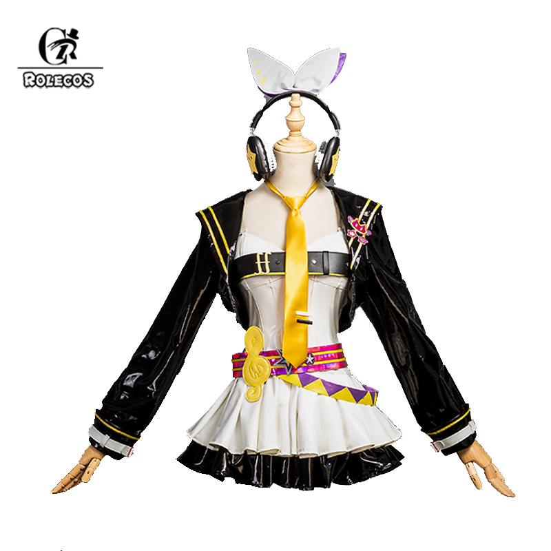 Kagamine Rin Bunny Girl Costume Original Design Women Sexy Rin Dress Muse Dash Music Parkour Game Bunny Suit