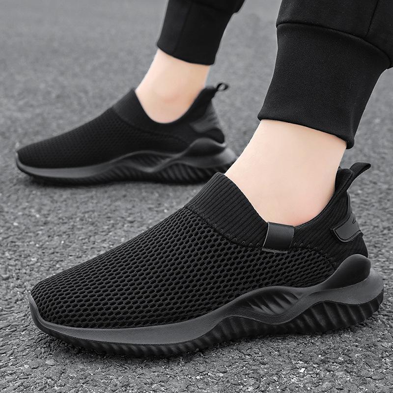 Shoes Men's Spring and Summer Single Shoes Lazy Men's Slip-on Men's Shoes Soft Breathable Sneakers