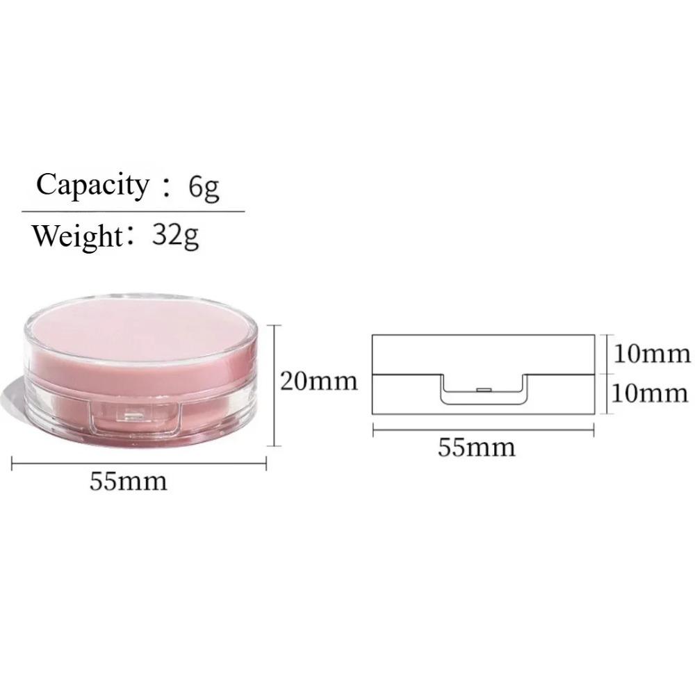 2pcs Refillable Mini Air Cushion Case Empty Puff Box Portable DIY Cosmetic Container for BB Cream Foundation Makeup Travel Kit