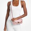 Michael Kors Soho Gold Hardware PU Mix Shoulder Handbag Small Women Pink