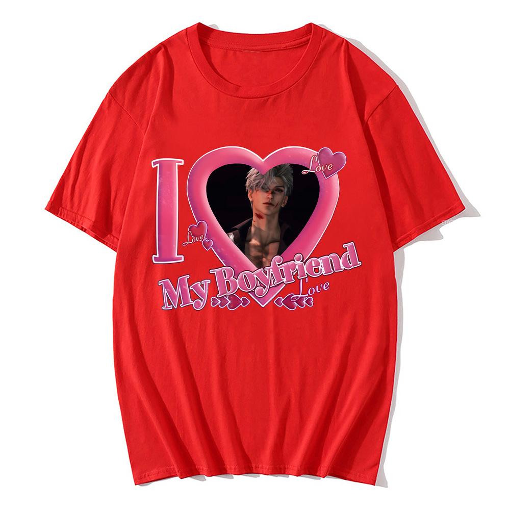 Kocham Mojego Chłopaka Sylusa T-shirty Miłość i Deepspace Gorąca Gra T-shirty Walentynki Idealny Top Moda Damska Nowa Odzież T-shirt