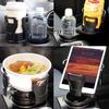 Universal Adjustable Car Cup Holder with Secure Grip for Bottles, Cans, and Mugs Easy Installation and Durable Design