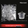 Disposable Microblading Pigment Ring Cups for Eyebrow, Eyeliner, and Eyelash Extensions - 100 Pieces