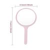 Durable Round Handheld Makeup Mirror – Portable, Anti-Slip Design with Handle for Personal and Home Use