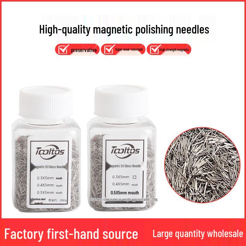 Magnetisches Schmuckpolier-Set: Nadeln, Öl, Schleifpaste, Entgratungszubehör