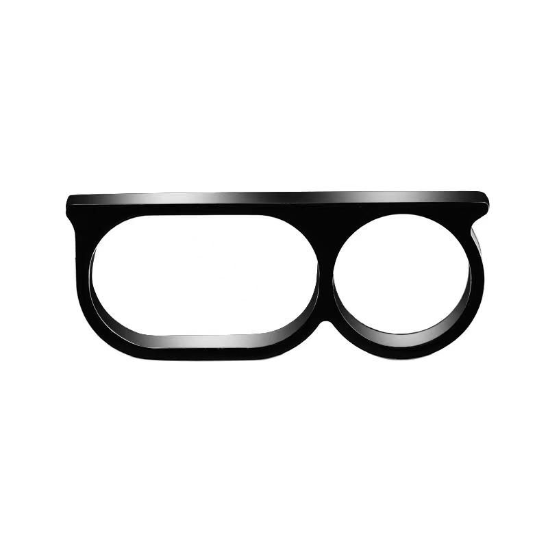 

Преувеличенное кольцо на два пальца мужское кольцо для защиты и нападения хип-хоп кольцо на костяшку панка bague homme Мужские подарочные кольца