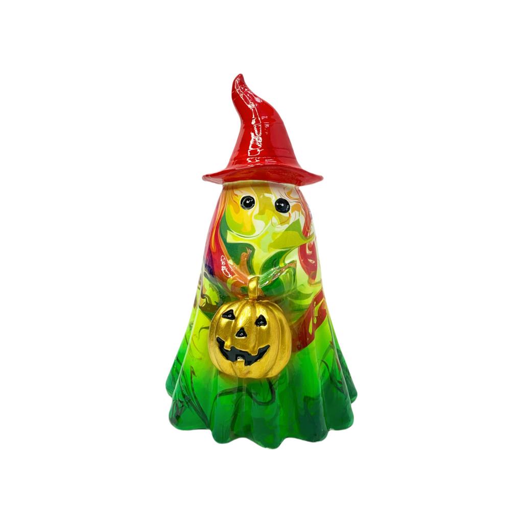 Colorful Halloween  Pumpkin  Hat Ornament, Adding Magical Fun To The Festival