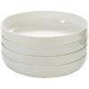8" Pure White Bone China Deep Salad Bowl & Soup Plate