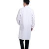 Unisex Long-Sleeved White Lab Coat Work Uniform
