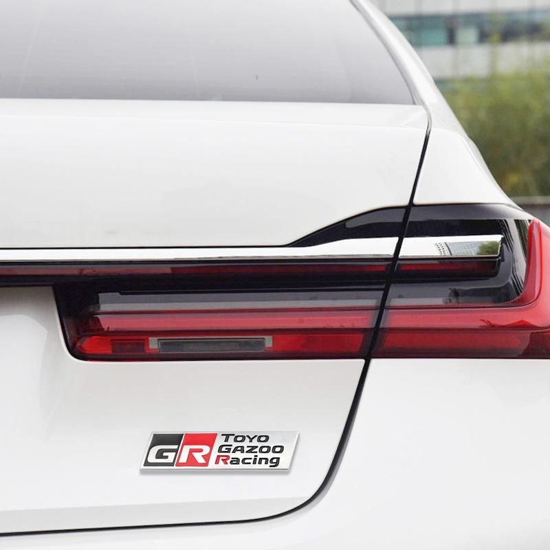 Car Styling Gazoo Racing GR 3D Car Front Grill Zinc Alloy Badge Adhesive Metal Emblem Decal for Supra AE-86 GT86 C-oroll-a
