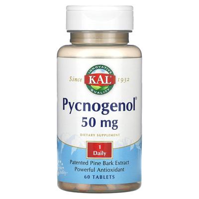 Pycnogénol, 50 mg, 60 comprimés