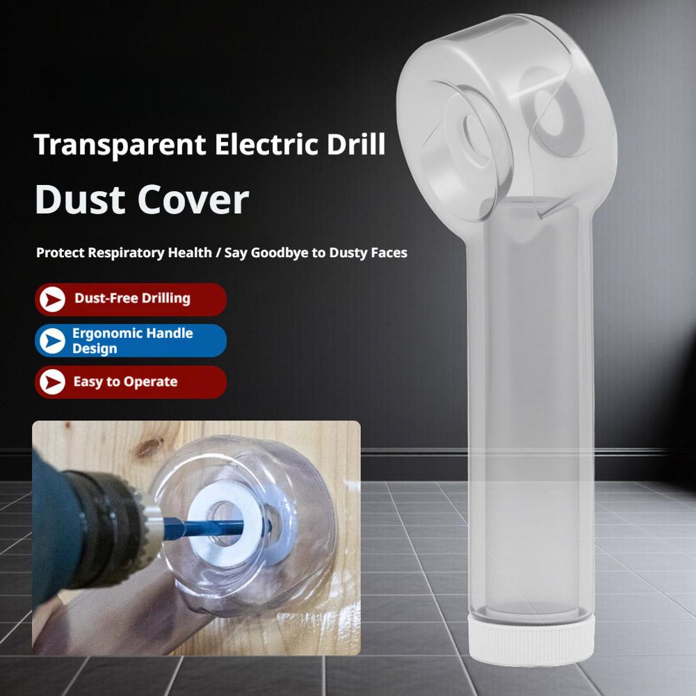 Rotatable Drill Dust Collector with Tilting Nozzle Ergonomic Plastic Dust Box for Power Drill Efficient Hole Drilling Tool