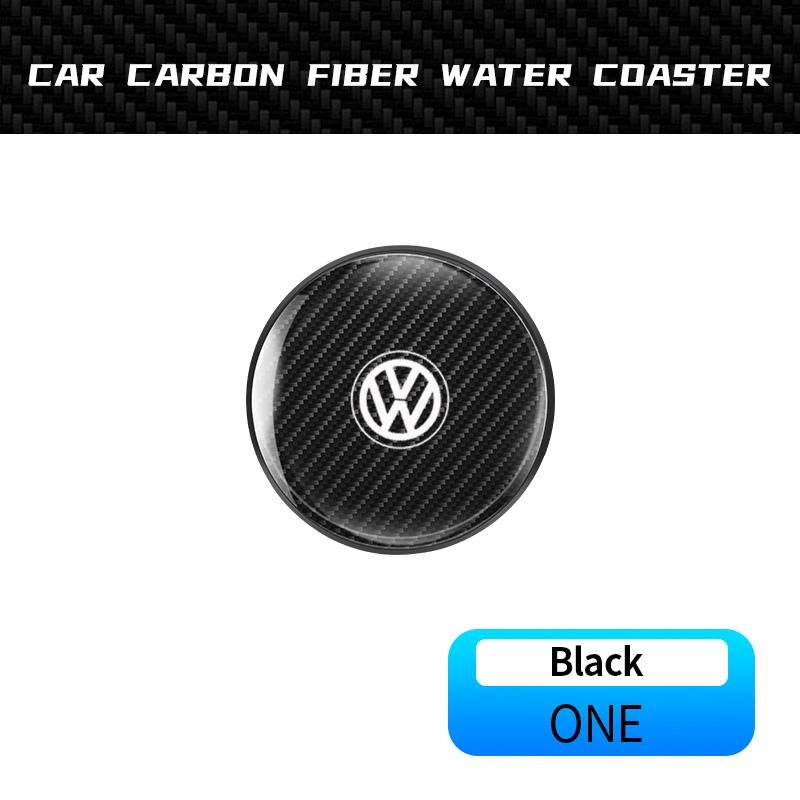 Tappo Ruota W148 2 Pezzi Sottobicchiere in Pelle Antirumore Cuscinetto per Tazza Acqua Per Volkswagen Scirocco Arteon Beetle GTI Tiguan R-Line Jetta T-R