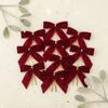 Velvet Bow Decoration Festive Bow Ornament Holiday Decor Easy to Hang Pre-Shaped