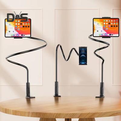 Magnetic Phone Tablet Holder Shock Absorption Bike Phone Holder Long Arm Clamp Phone Holder for Bedsides Desks Cars