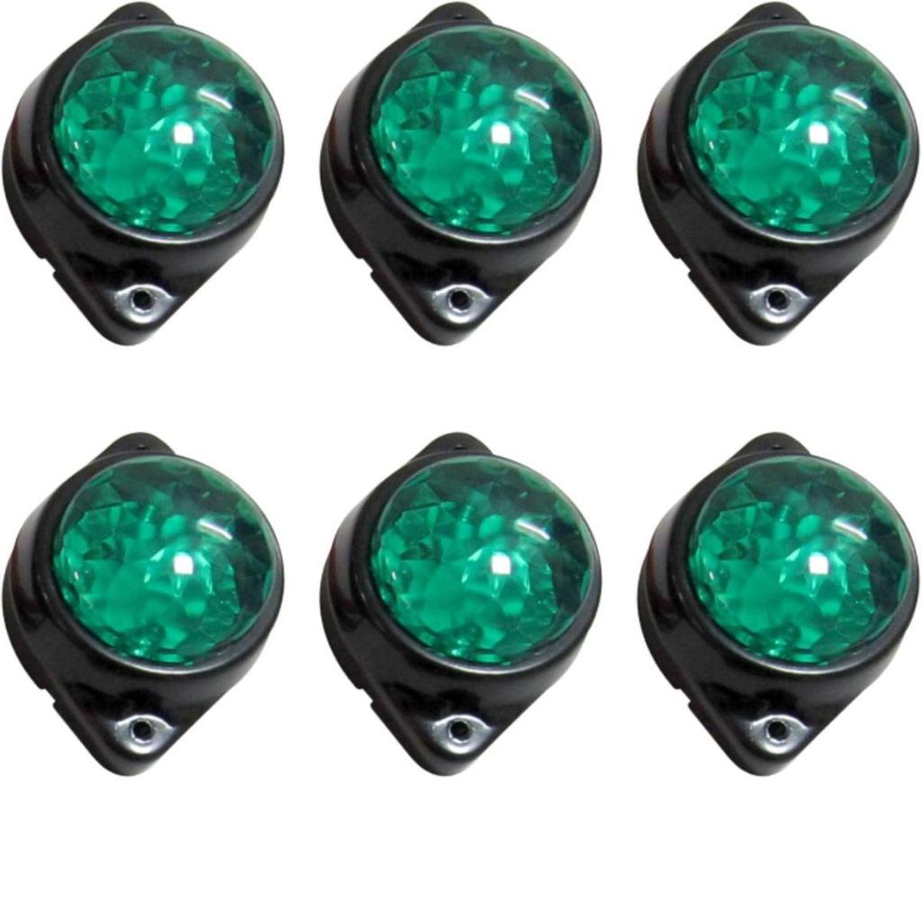 8-Pack 24V Green Led Light Universal Vehicle for Truck Tractor Bus,Iseki,Yanmar Red Emergency Roadside Flashers| 2 Pieces