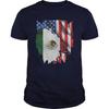 American Flag Inside Mexican Flag TShirt Short Sleeve Casual 100 Cotton ONeck Summer Mens Tshirt Size S3XL