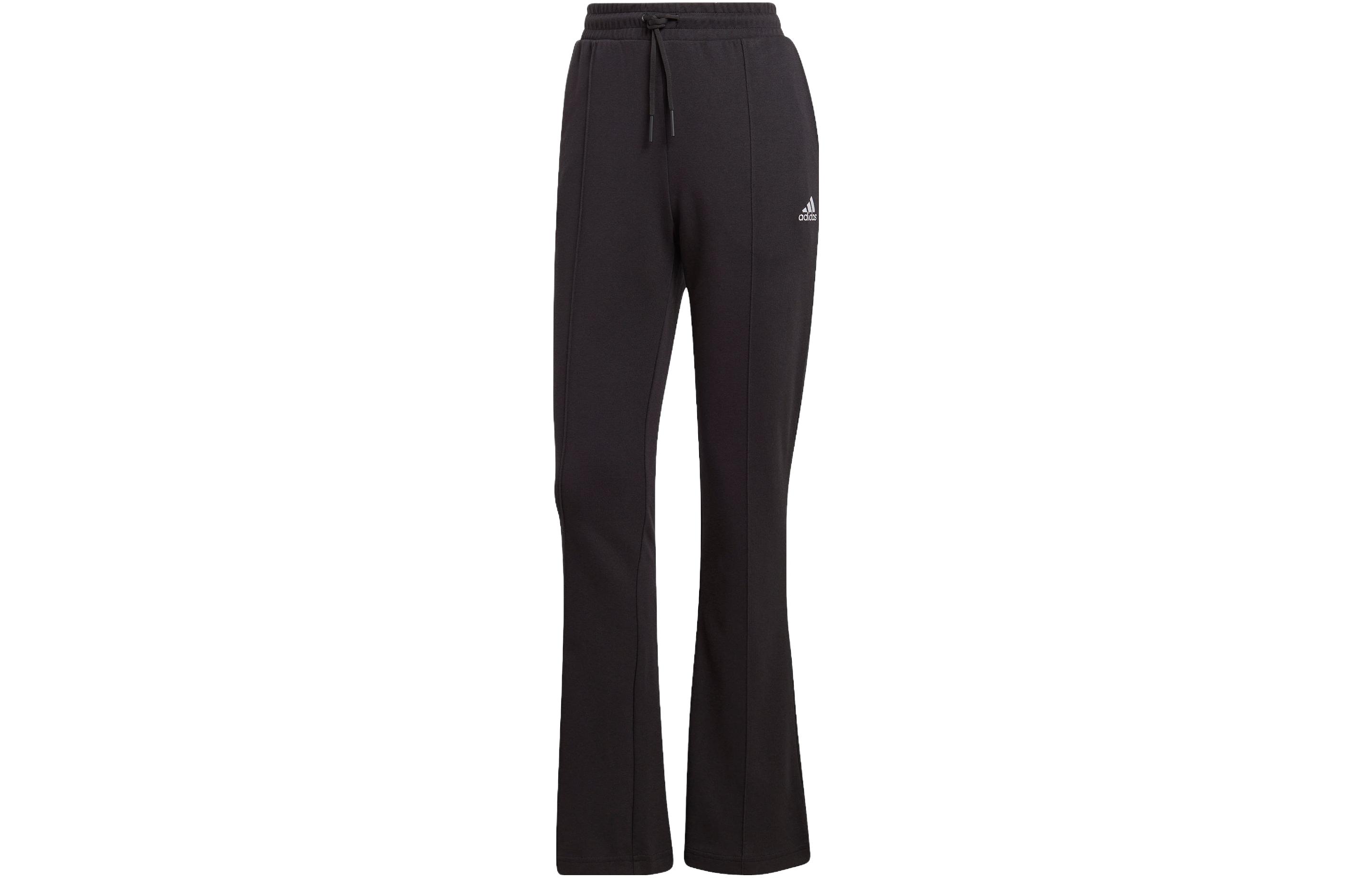 

Adidas Knitted Sweatpants Women s Black Moderate Flared Pants IC6618 S