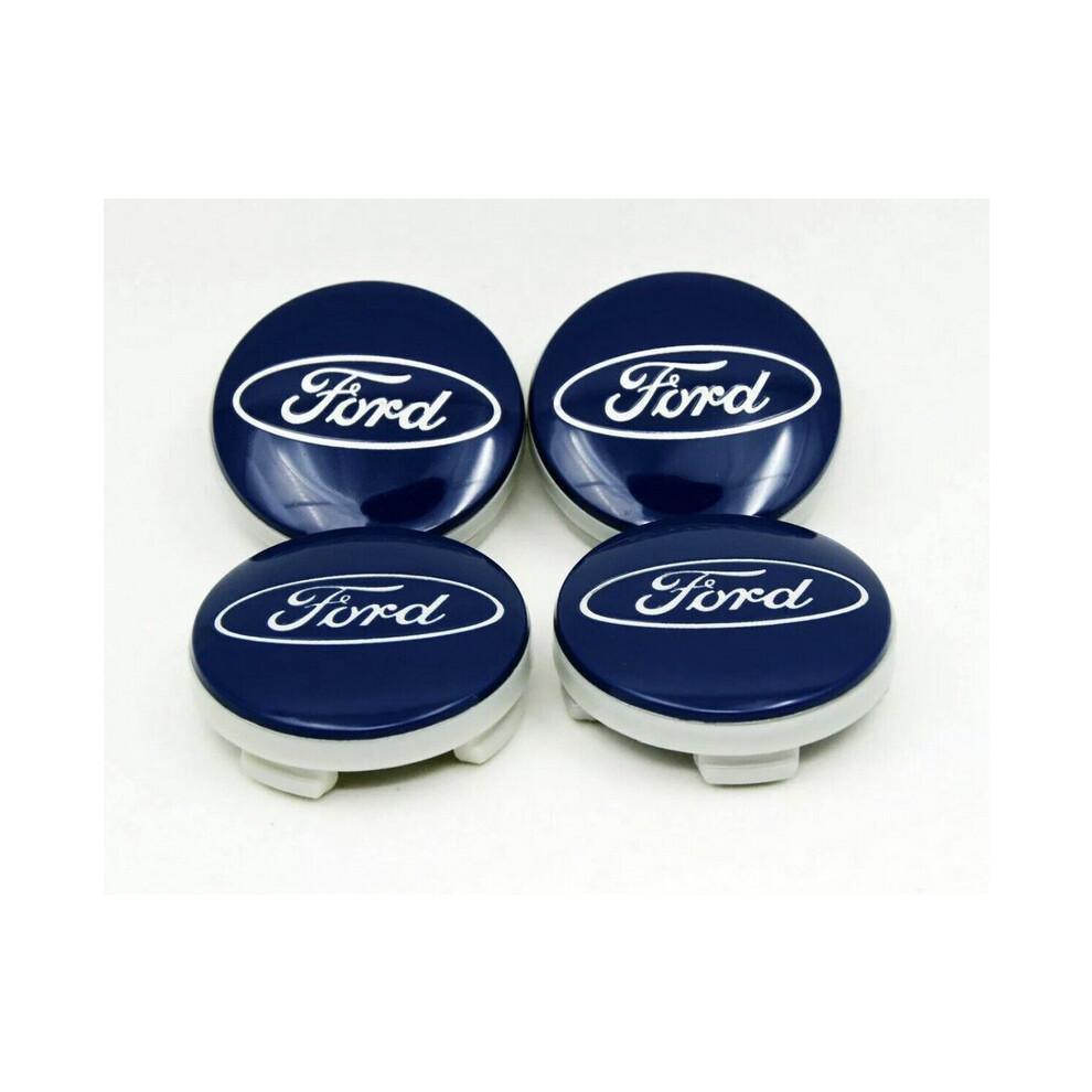 4x Tappi Mozzo Ruota Ford 54mm Emblemi Mondeo Fiesta, Galaxy, Kuga