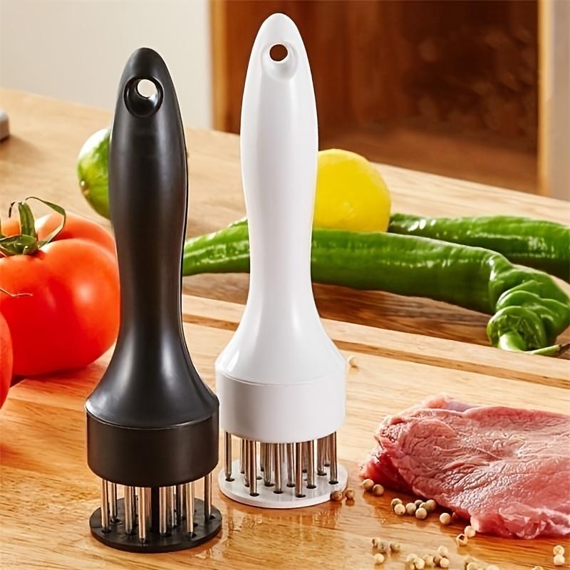 1PC Stainless Steel Steak Meat Tenderizer Hammer Loose Meat Needle Household Punching Daily Tendon Breaker Meat Inserting Needle 4