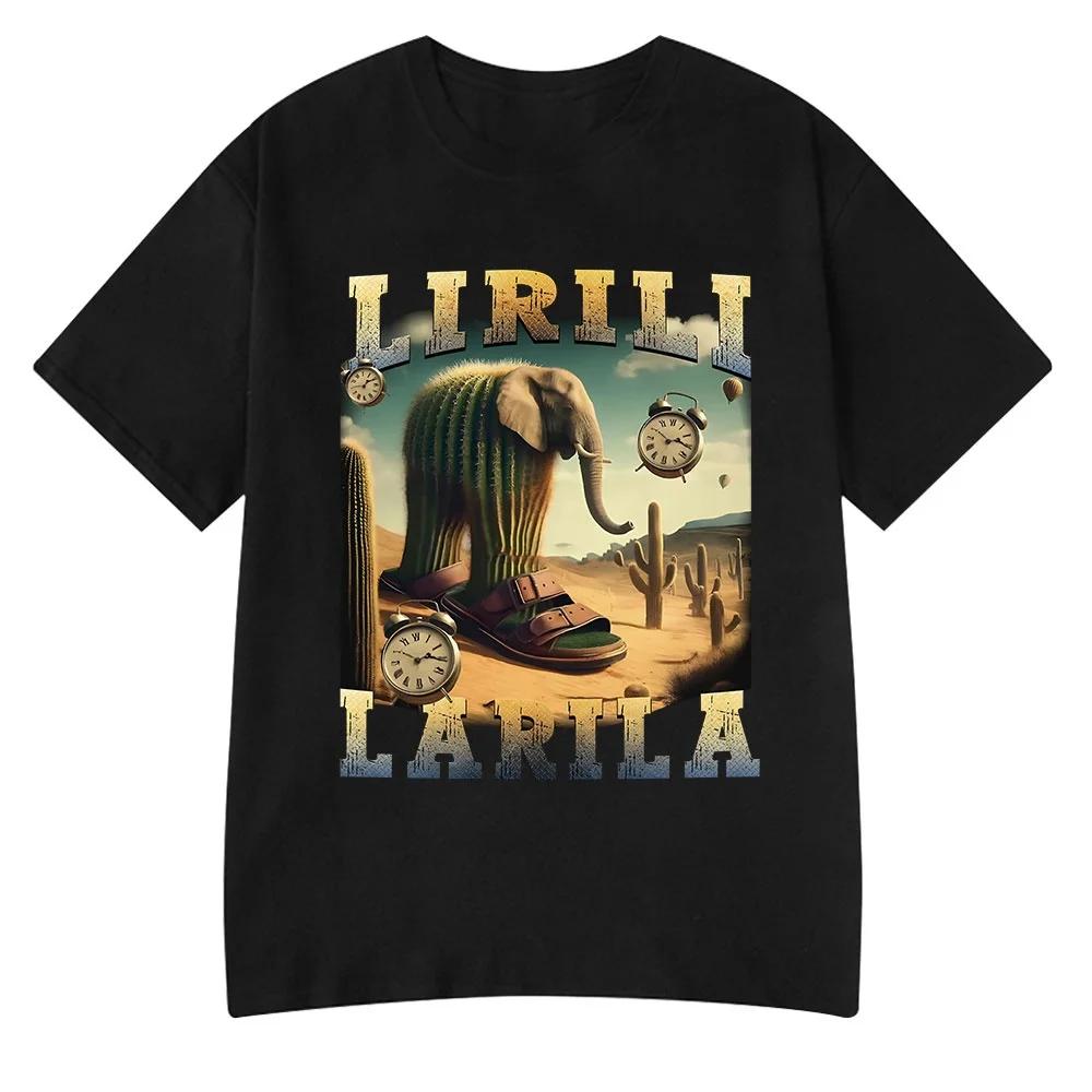 Italiensk Hjärnröta Tralalero Tralala Tung Tung Tung Sahur Bombardiro Krokodil Rolig Meme T-shirt Män Kvinnor T-shirts Y2k Toppar