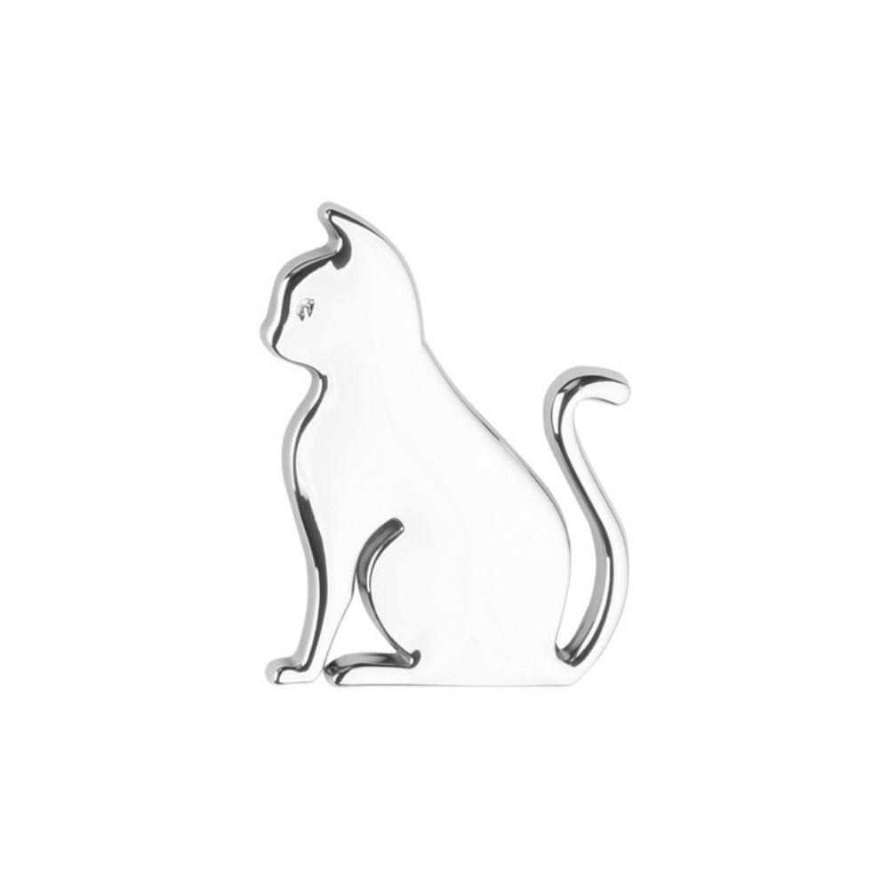Personalized 3D Metal Cat Sticker Originality Car Covering Decor New Cat Car Emblem