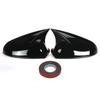 For Vauxhall Opel Astra H MK5 2004-2009 & Astra J MK6 2010-2015 Glossy Rear View Mirror Cover Cap Side Wing Mirror Cover Add On