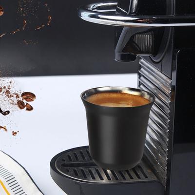Matte Black Stainless Steel Coffee Cup 304 Stainless Steel Espresso Cups Espresso Drinking