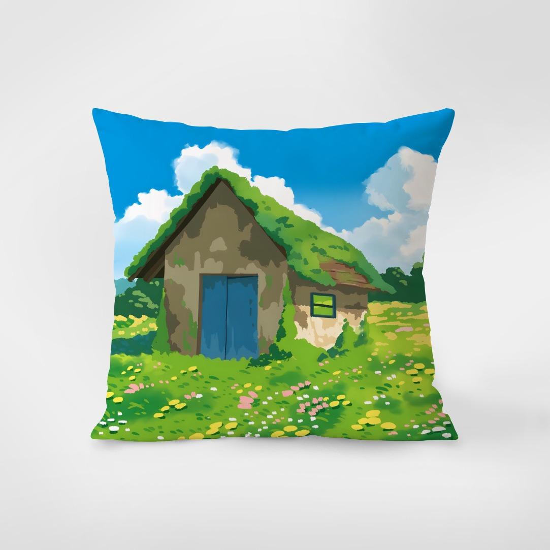 

Лесной зеленый пейзаж Наволочка для украшения интерьера Офис Гостиная Дом Наволочка 40x40cm