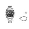 Herrenschwarze Uhr MTP-1370D-1A1-