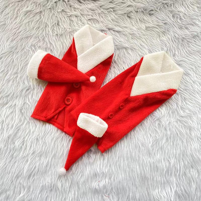 1pcs Christmas Wine Bottle Cover Cloth Insulated Sleeve Santa Button Decor Holiday Party Accessory Gift Bag Home Decoration
