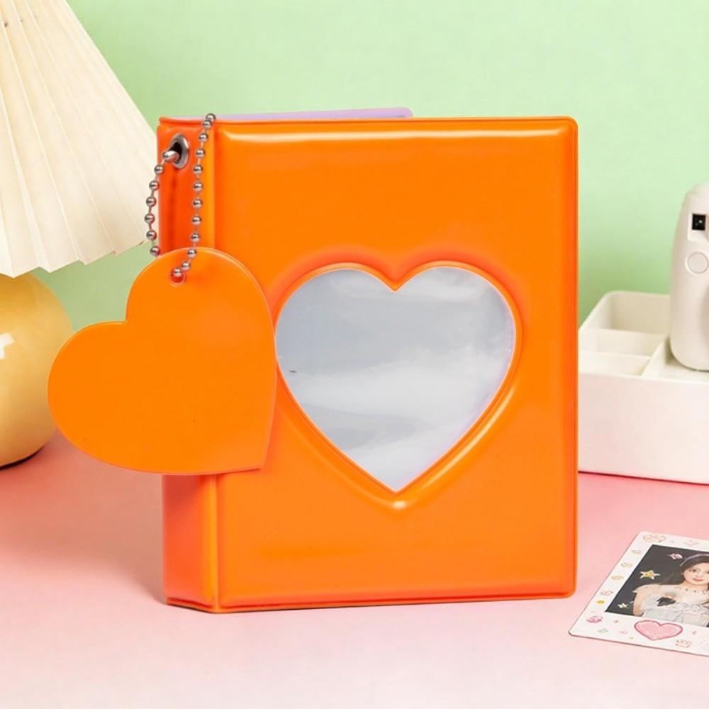 Heart Cutout Card Book Macaron Photo Binder Portable Card Storage Kpop Card Keep