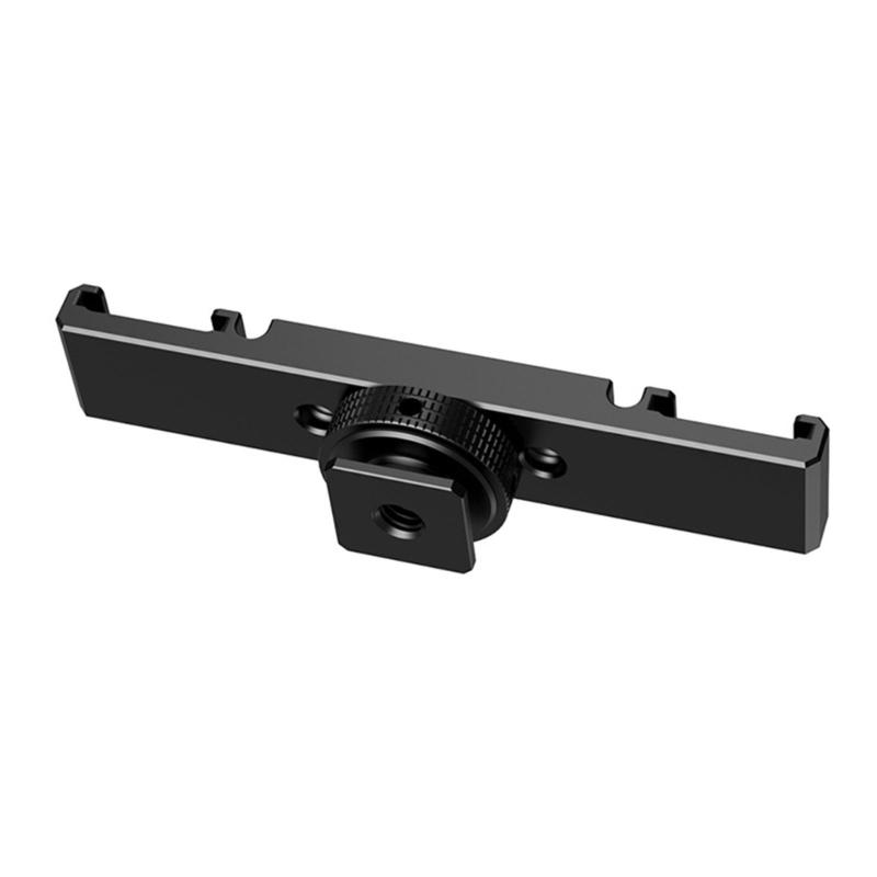 

Aluminum Camera Mount Adapter Double Cold Shoe Mount 1/4inch Thread Hole for Video Lights Microphones Accessories 1