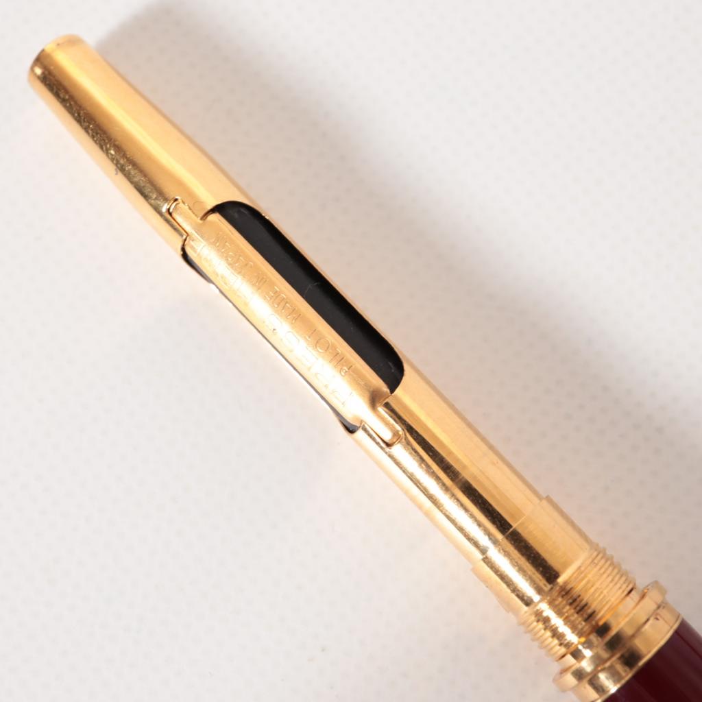 Pilot Makie Sakura Fubuki Vermilion Fountain Pen 18K 750 Nib F Fine Tested w/Conv