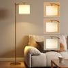 Led Floor Lamp With Remote Control Gold Tone