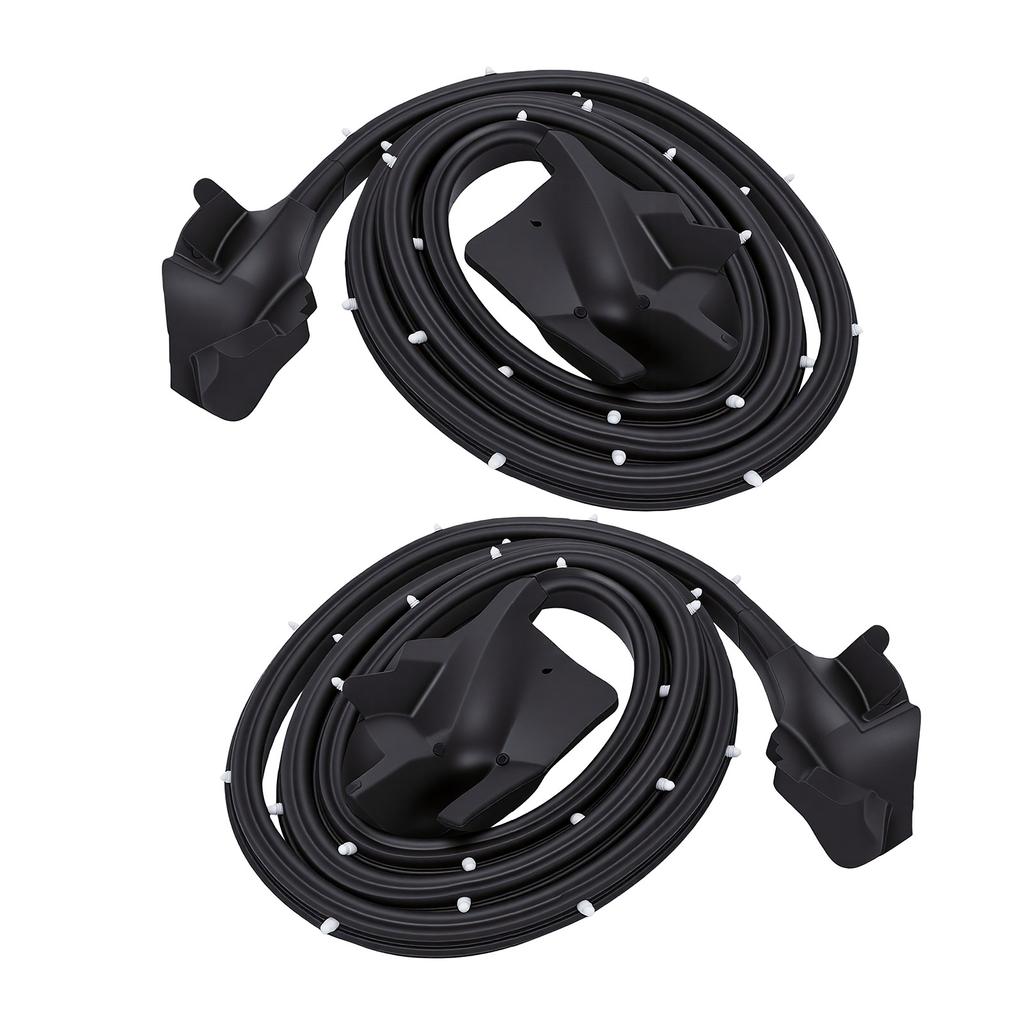 Car Door Weatherstrip Seal KG3030 Left and Right Rubber Door Seal Replacement for Chevy Camaro 1970 1981