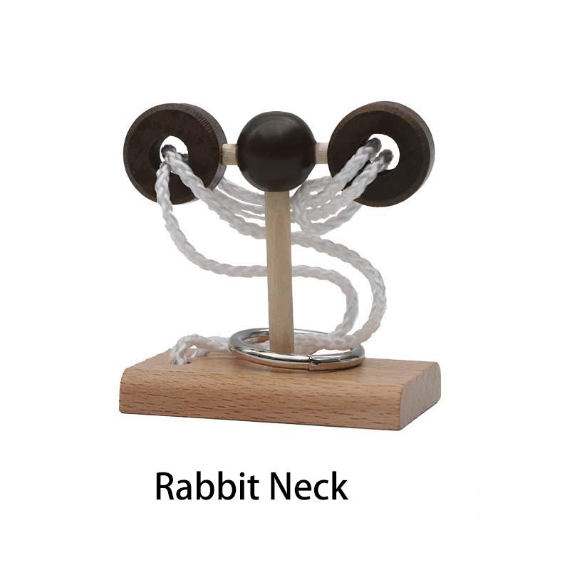 

Маленькая головоломка, Деревянная игра с развязыванием веревки, Головоломка для развития IQ, Подарки для детей и взрослых, Подходит для всех возрастов