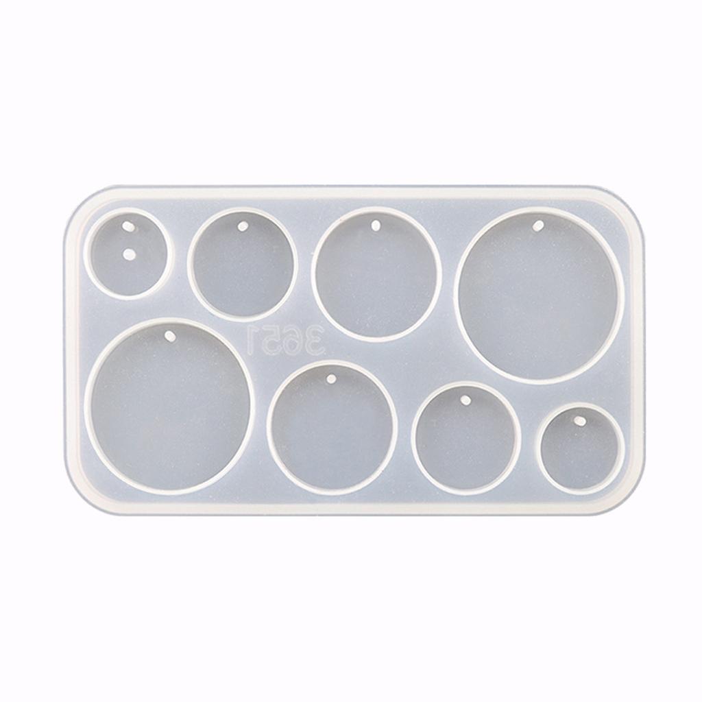 Formy do wisiorków Formy żywiczne Wielokształtne Formy do biżuterii z otworami Akcesoria do ręcznego wyrobu Materiał silikonowy na kolczyki