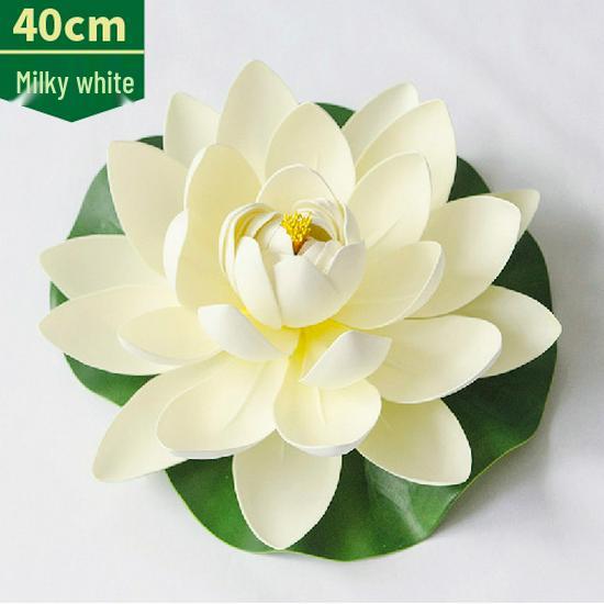 Artificial Lotus Leaf Water Lily for Pond, Fish Tank Decoration, Landscaping, or Buddha Ornaments