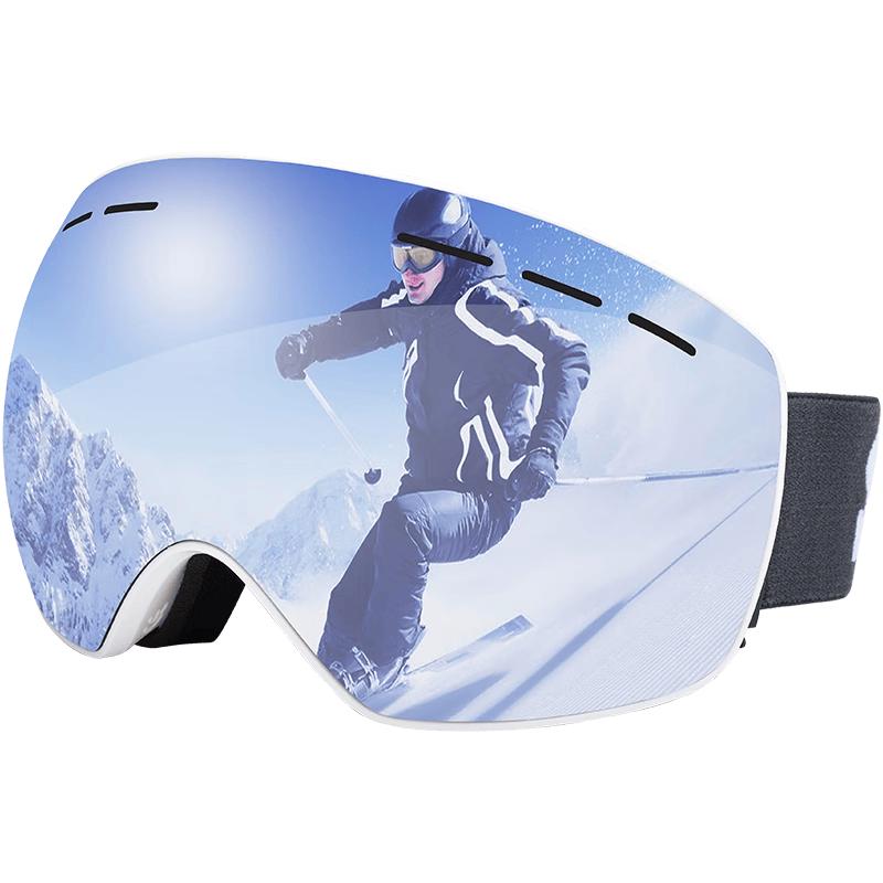 SooGree Unisex Anti-Fog Double-Layer Ski Goggles