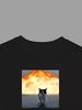 T-shirt z memem z kotem