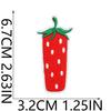 Strawberry English Letter Embroidery Cloth Sticker Bag Decoration 26 English Text Patch Stickers Heat Transfer Computer Embroidery Label