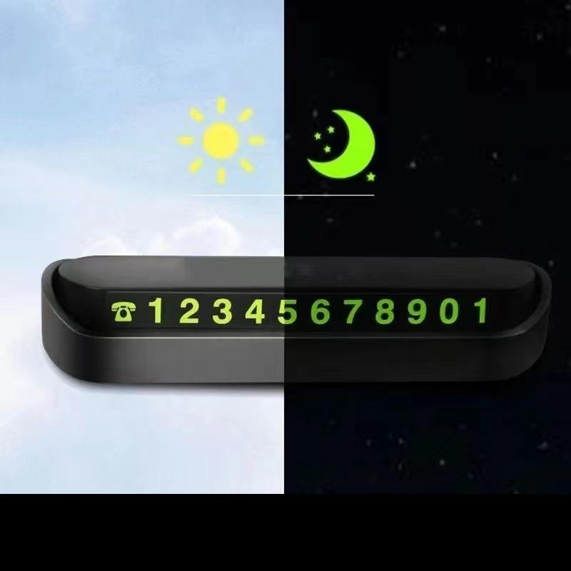 Car Temporary Parking Card Phone Number Card Plate Telephone Number Car Park Stop Automobile Accessories Car-styling 13x2.6cm
