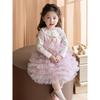 2025 Autumn Girls' Fashion: Baby Girl Two-Piece Princess Dress Set