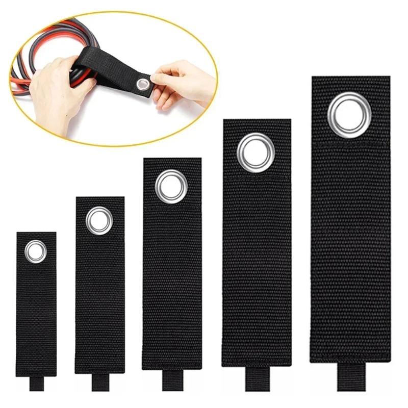 Nylon Heavy Duty Storage Straps Cable Organizer - Extension Cord Wire Ties Hose Wrap Garage Tool Holder Home Organization Hooks
